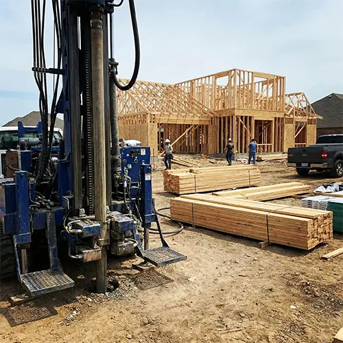 Well and drilling construction support for new home builds